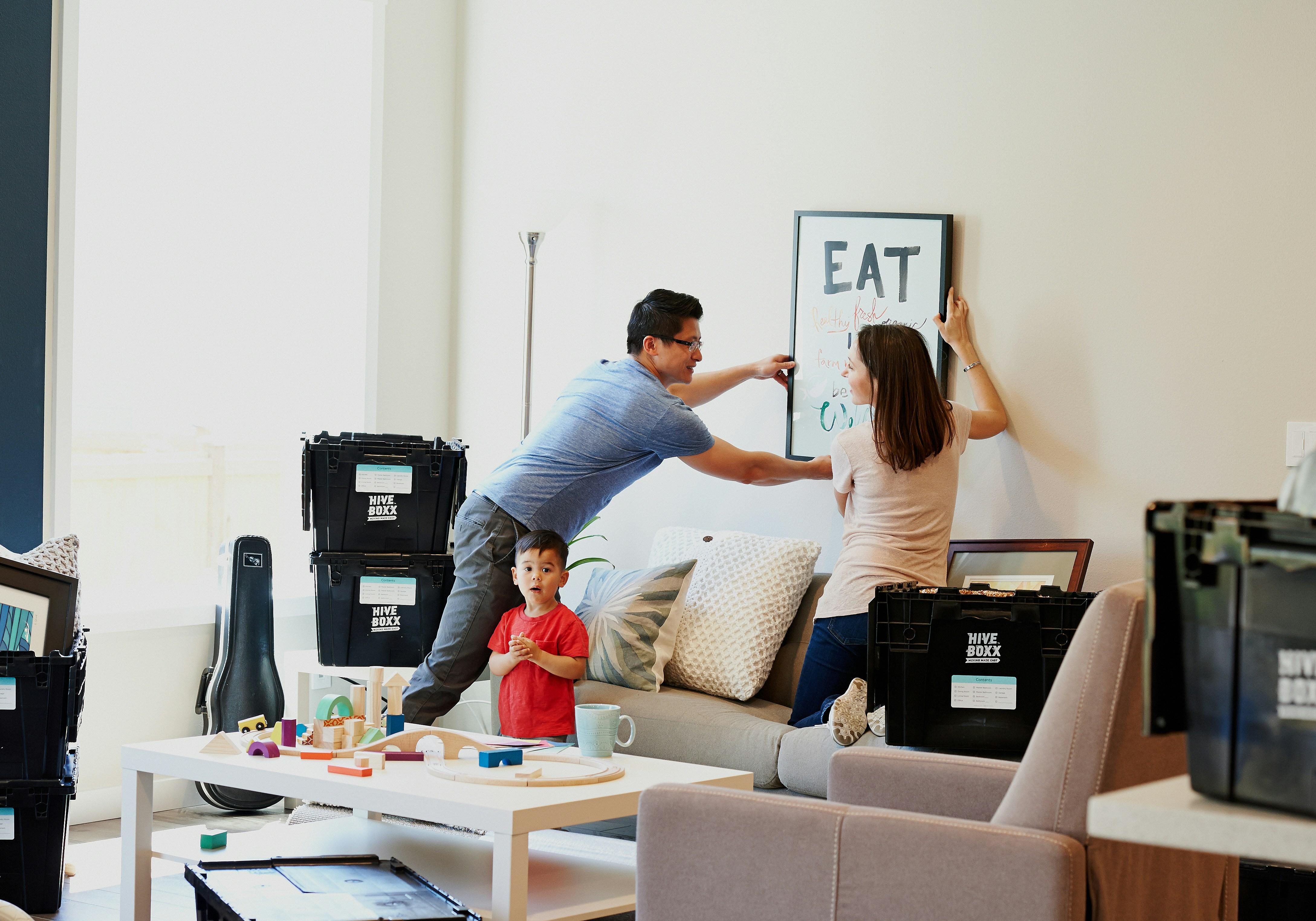 Picture of people moving in.